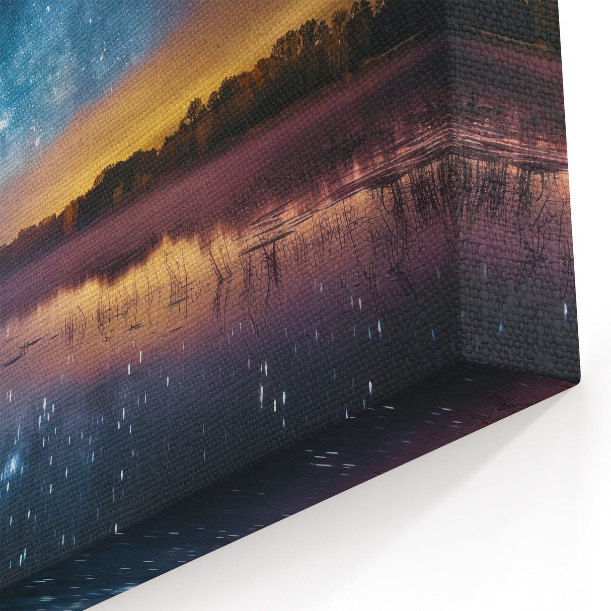 Milky Way Reflections Over Lake | Space Canvas Prints | Night Sky Art