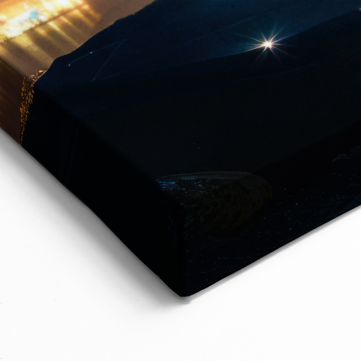 Milky Way Over City Lights | Space Canvas Prints | Night Sky Wall Art