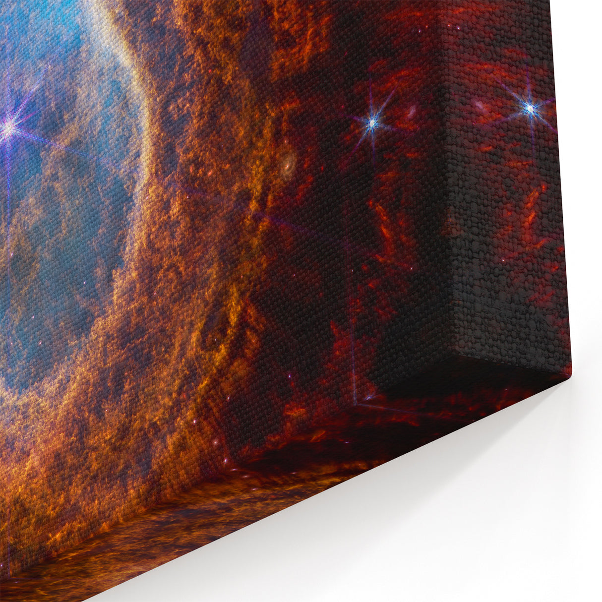 Radiant Blue Nebula Wall Art | Space Canvas Prints | Cosmic Decor