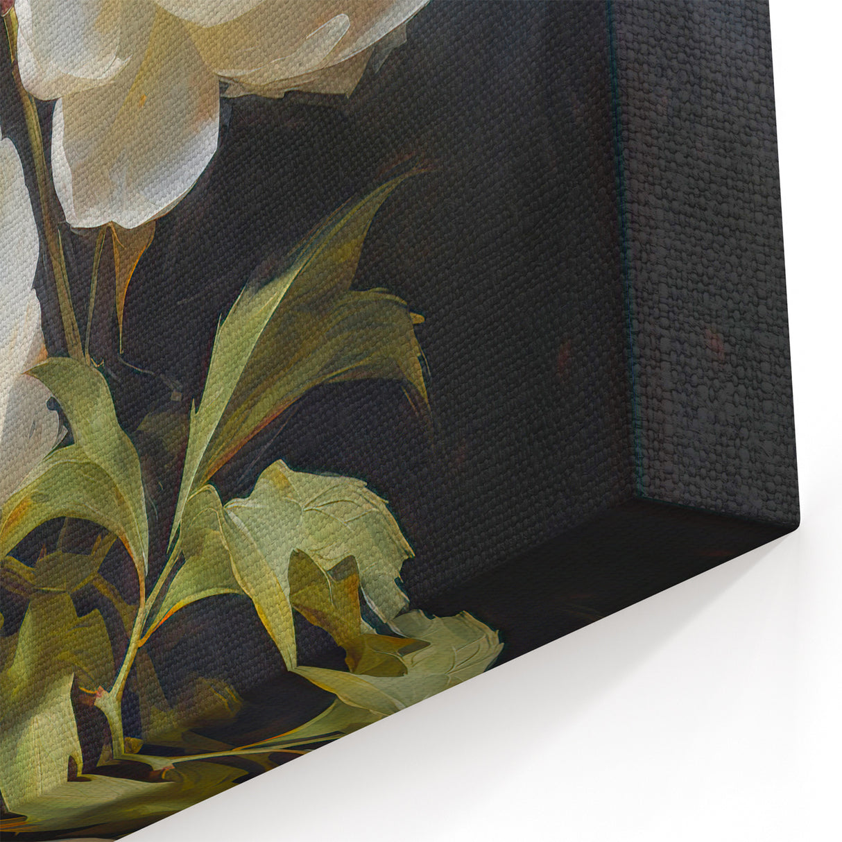 Classic White Peony Wall Art - Timeless Peony Flower Canvas for Home Decor