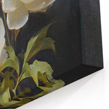 Classic White Peony Wall Art - Timeless Peony Flower Canvas for Home Decor