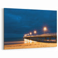 Adelaide Canvas Prints - Nighttime Pier Scene in South Australia Wall Art