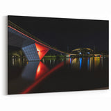 Adelaide Cityscape Prints - Illuminated Night Bridge in South Australia