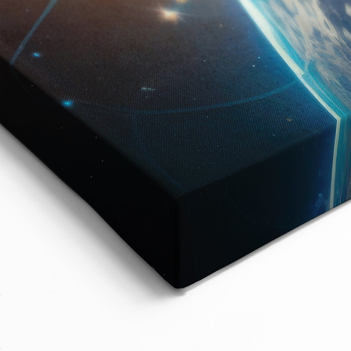 Satellite Over Earth - Stunning Space-Themed Canvas Art for Home Decor