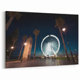 Adelaide Cityscape Prints - Ferris Wheel and Monument Night Scene Wall Art