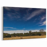 Adelaide Landscape Paintings - Starry Night Over Rural South Australia Art