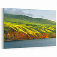 Adelaide Landscape Paintings - Rolling Hills and Ocean Cliff Wall Art