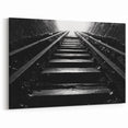 Adelaide Canvas Prints - Black and White Railway Tunnel Art for Home Decor