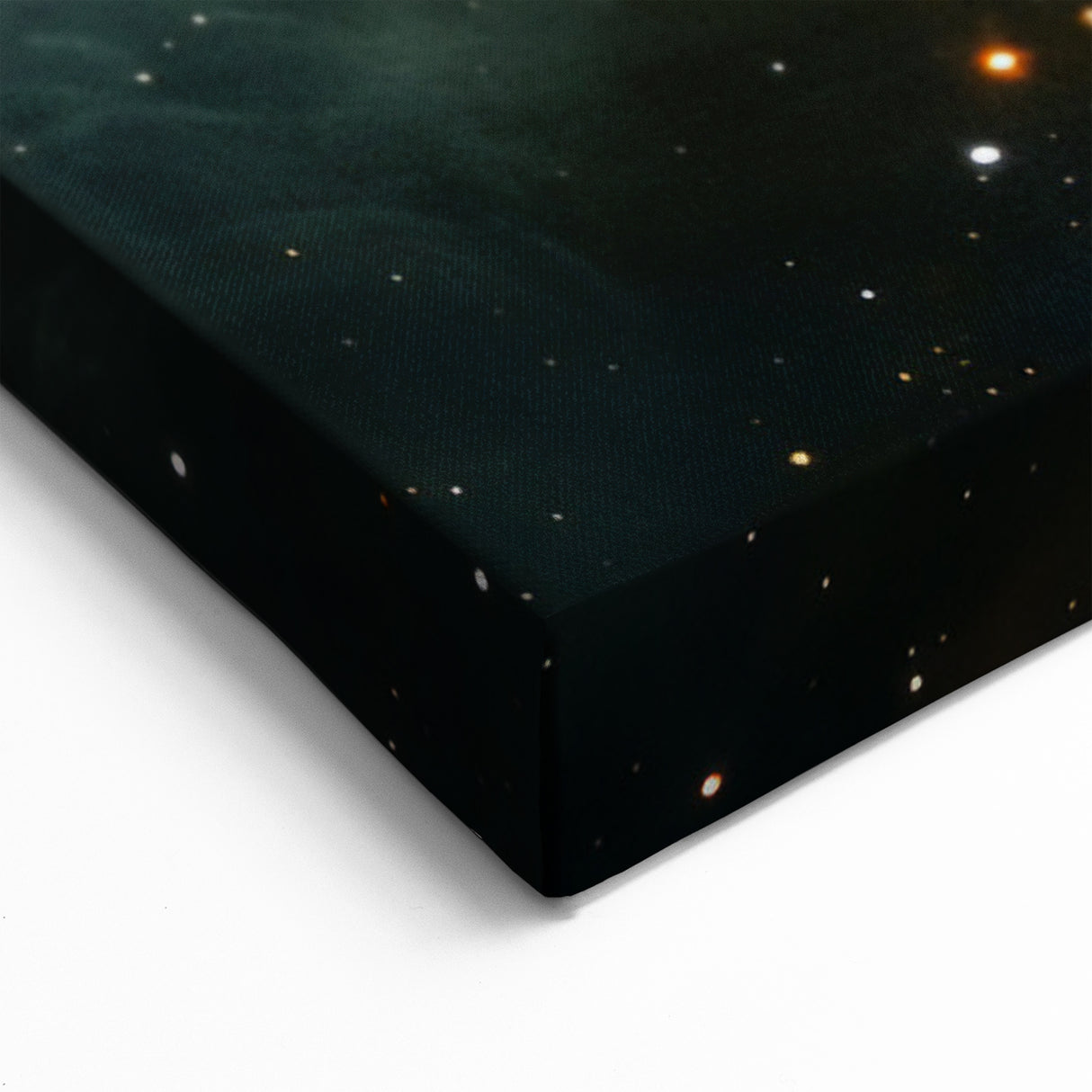 Golden Nebula Explosion Art - Space-Themed Cosmic Wall Decor Print