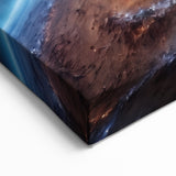 Spiral Galaxy Edge Art - Cosmic Space-Themed Stellar Wall Decor Print