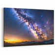 Milky Way Galaxy Sunset Art - Cosmic Starry Sky Wall Decor for Homes