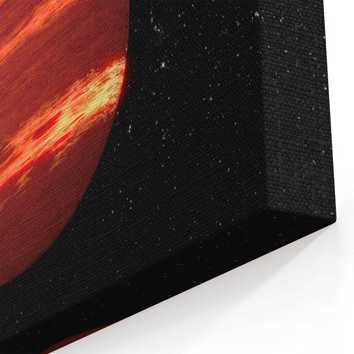 Red Gas Giant Planet Art - Cosmic Space-Themed Wall Decor for Homes
