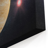 Planetary Sunrise Space Art - Cosmic Wall Decor for Astronomy Lovers
