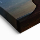Milky Way Over Desert Monuments Art - Cosmic Night Sky Wall Decor