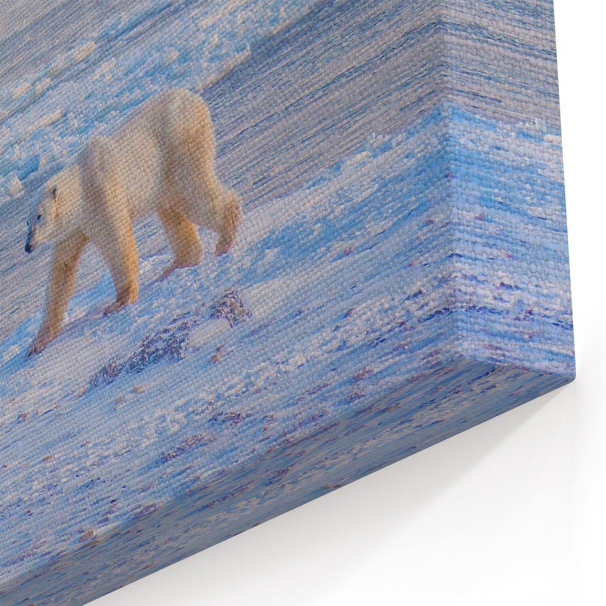 Polar Bear on Arctic Ice - Majestic Manitoba Winter Landscape Wall Art