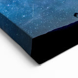 Starry Night Tree Silhouette Art - Cosmic Sky Wall Decor for Nature Lovers