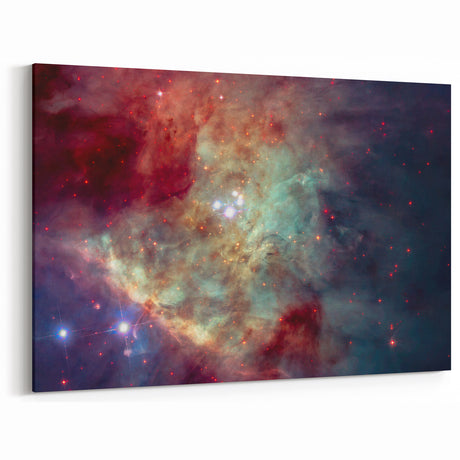 Colorful Nebula Star Cluster Art - Cosmic Wall Decor for Homes