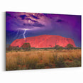 Ayers Rock Wall Art - Uluru Lightning Storm Landscape Photography