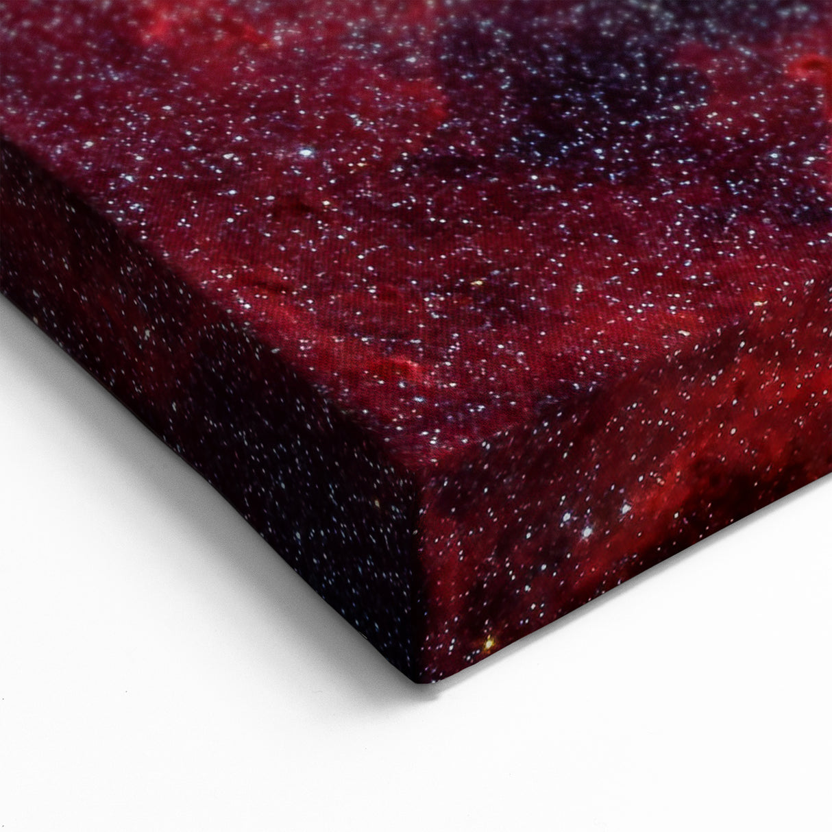 Red Galactic Nebula Wall Art - Cosmic Starry Sky Decor for Home