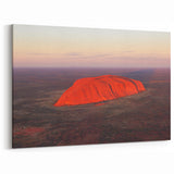 Ayers Rock Wall Art - Aerial View of Uluru at Sunrise Landscape Print
