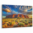 Australia Scenery Canvas - Vibrant Ayers Rock Uluru Landscape Art
