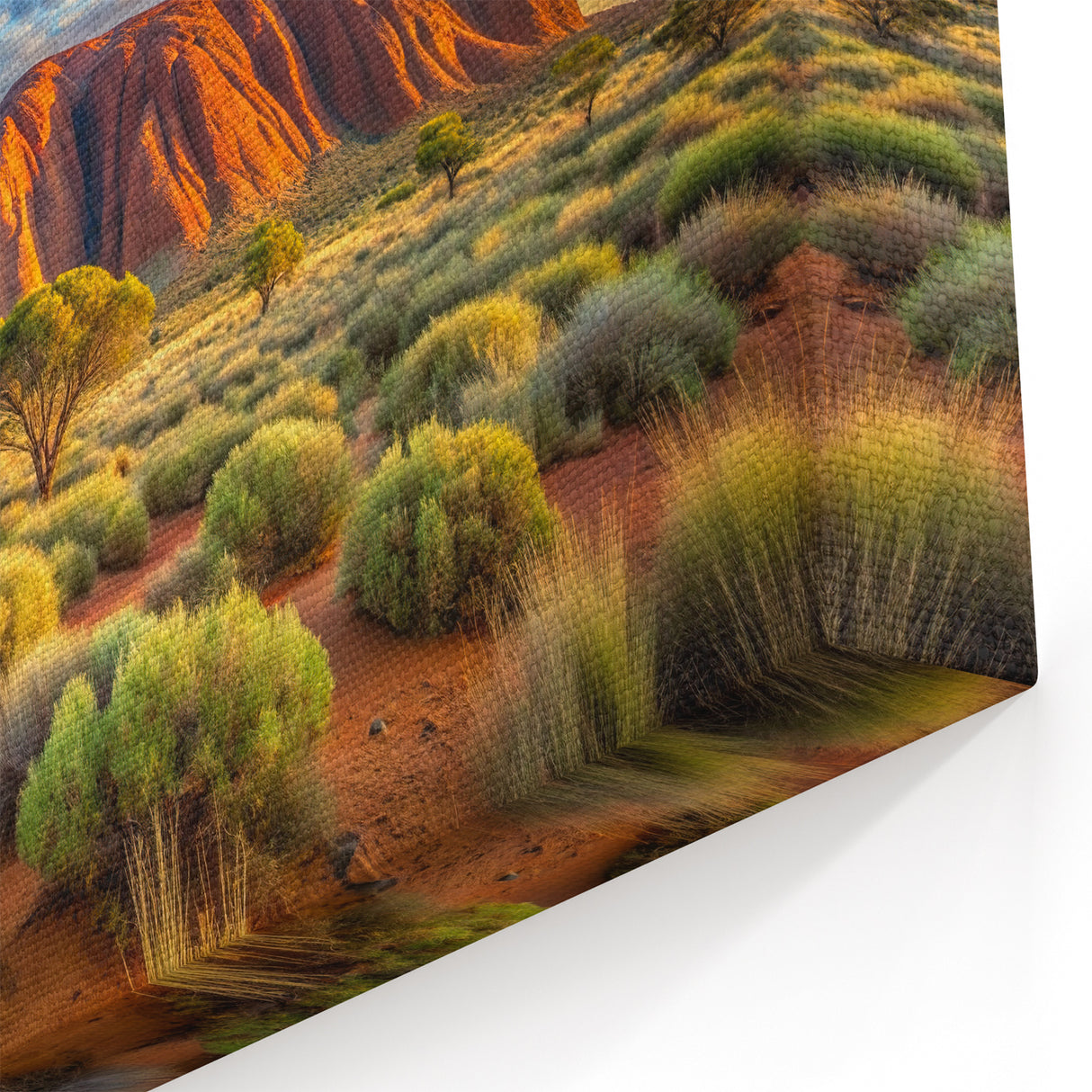 Australia Scenery Canvas - Vibrant Ayers Rock Uluru Landscape Art
