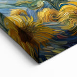 Swirling Sunflower Field – Dynamic Sun Wall Art on Canvas or Acrylic