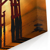 Japanese Scenery Wall Art – Iconic Sunset at Torii Gate Japan Landscape