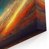 Cosmic Sun in Deep Space – Ethereal Sun Wall Art with Galaxy Elements