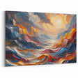 Abstract Sun and Landscape – Bold Sun Wall Art with Dynamic Waves