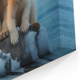 Polar Bear and Cub - Heartwarming Arctic Wildlife Scene Wall Art Print