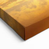 Radiant Sunrise Over Horizon – Peaceful Sun Wall Art with Blue Skies
