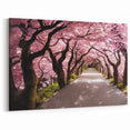 Cherry Blossom Tunnel Art Print – Serene Japanese Path with Sakura Trees
