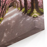 Cherry Blossom Tunnel Art Print – Serene Japanese Path with Sakura Trees