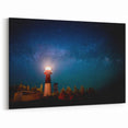 Lighthouse Under Starry Sky - New Brunswick Night Wall Art & Canvas Prints