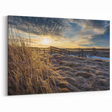 Frosty Morning Sunrise - Rural New Brunswick Wall Art & Canvas Prints