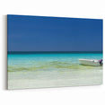 Serene Boat in Cancun Wall Art - Coastal Mexico Photography & Decor