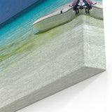 Serene Boat in Cancun Wall Art - Coastal Mexico Photography & Decor