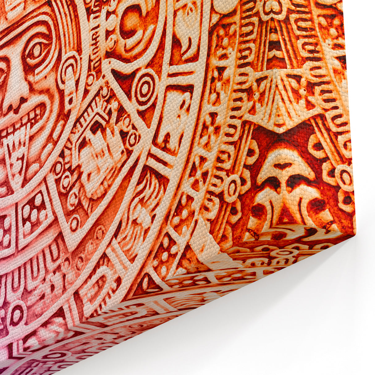 Vibrant Mayan Calendar Wall Art - Mexico Ancient Culture & Tribal Decor