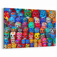 Colorful Day of the Dead Wall Art - Mexican Sugar Skull Photography Decor