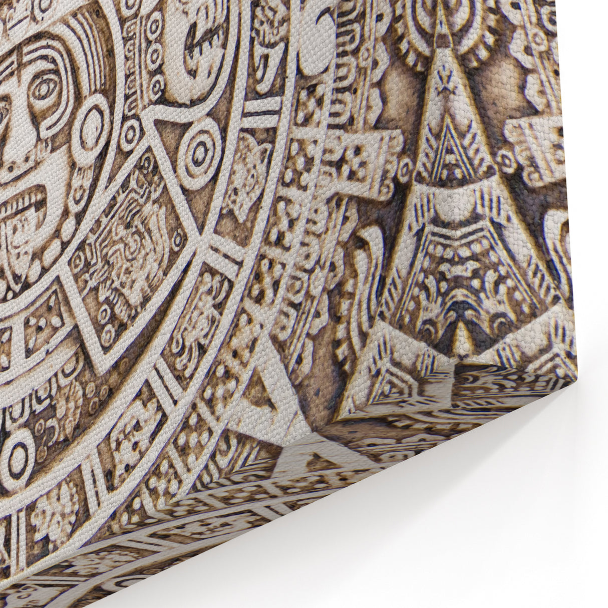 Mayan Calendar Wall Art - Intricate Mexico Tribal Design & Cultural Decor