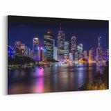 Brisbane Night Skyline Prints - Captivating Cityscape Wall Art
