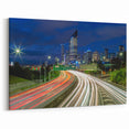 Dynamic Brisbane Light Trails and Skyline - Vibrant Wall Art Print