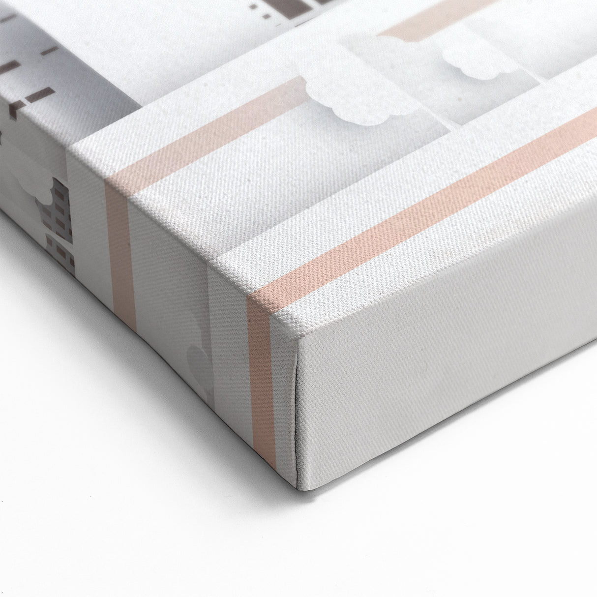 Whimsical Brisbane Skyline Art - Festive Paper-Cut Style Wall Art