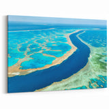 Stunning Aerial View of the Great Barrier Reef - Coastal Wall Art