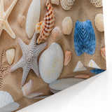 Vibrant Seashells Cancun Wall Art - Coastal Starfish Beach Decor Print