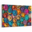 Vibrant Mexican Hats Wall Art - Colorful Cancun Decor & Mexican Prints