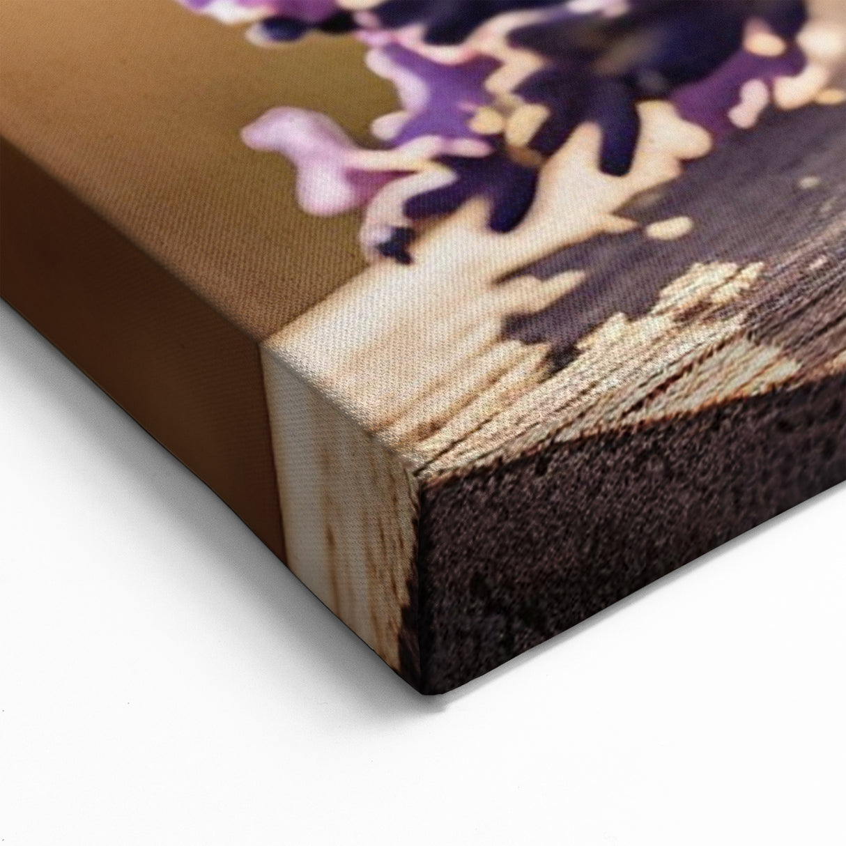 Rustic Lavender Oil Art – Botanical Lavender Canvas for Home Decor