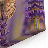 Butterfly on Lavender Bloom Art – Nature-Inspired Floral Canvas Prints
