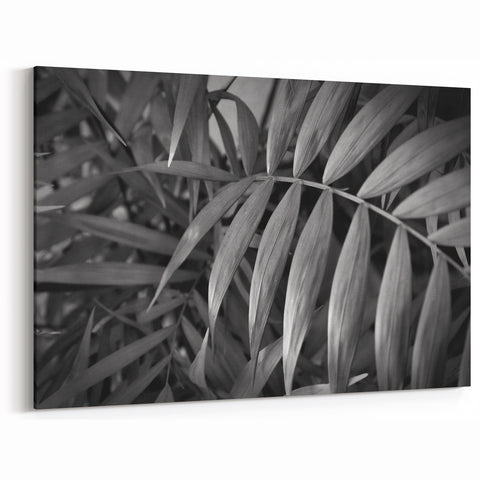 Botanical Leaves Art in Black & White - Greenery Wall Decor - Leaf Print